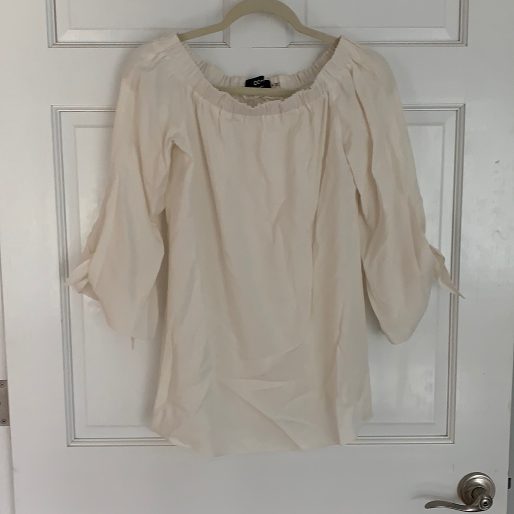 Off the shoulder ivory blouse size small